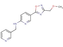 5-[3-(methoxymethyl)-1,2,4-oxadiazol-5-yl]-N-(3-pyridinylmethyl)-2-pyridinamine