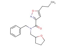 N-benzyl-5-propyl-N-(tetrahydro-2-furanylmethyl)-3-isoxazolecarboxamide