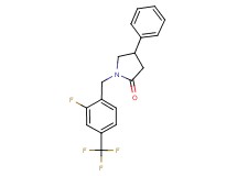 1-[2-fluoro-4-(trifluoromethyl)benzyl]-4-phenylpyrrolidin-2-one