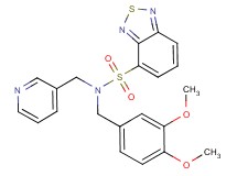 N-(3,4-dimethoxybenzyl)-N-(3-pyridinylmethyl)-2,1,3-benzothiadiazole-4-sulfonamide