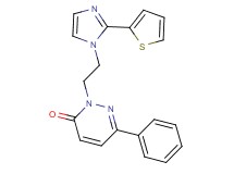 6-phenyl-2-{2-[2-(2-thienyl)-1H-imidazol-1-yl]ethyl}pyridazin-3(2H)-one