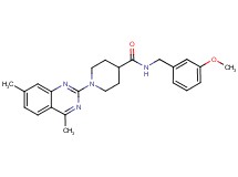 1-(4,7-dimethyl-2-quinazolinyl)-N-(3-methoxybenzyl)-4-piperidinecarboxamide