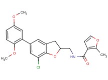 N-{[7-chloro-5-(2,5-dimethoxyphenyl)-2,3-dihydro-1-benzofuran-2-yl]methyl}-2-methyl-3-furamide