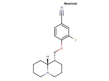 3-fluoro-4-[(1R,9aR)-octahydro-2H-quinolizin-1-ylmethoxy]benzonitrile
