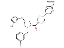 2-{[(3S,5S)-5-{[4-(2-adamantyl)-1-piperazinyl]carbonyl}-1-(3-chlorobenzyl)-3-pyrrolidinyl]thio}-4-methylpyrimidine
