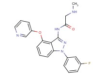 N~1~-[1-(3-fluorophenyl)-4-(pyridin-3-yloxy)-1H-indazol-3-yl]-N~2~-methylglycinamide