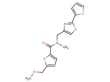 5-(methoxymethyl)-N-methyl-N-{[2-(2-thienyl)-1,3-thiazol-4-yl]methyl}-2-thiophenecarboxamide