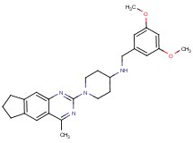 N-(3,5-dimethoxybenzyl)-1-(4-methyl-7,8-dihydro-6H-cyclopenta[g]quinazolin-2-yl)-4-piperidinamine