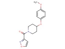 1-(3-isoxazolylcarbonyl)-4-(4-methoxyphenoxy)piperidine