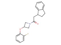 1-(2,3-dihydro-1H-inden-1-ylacetyl)-3-(2-fluorophenoxy)azetidine