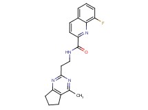 8-fluoro-N-[2-(4-methyl-6,7-dihydro-5H-cyclopenta[d]pyrimidin-2-yl)ethyl]-2-quinolinecarboxamide