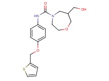 6-(hydroxymethyl)-N-[4-(2-thienylmethoxy)phenyl]-1,4-oxazepane-4-carboxamide
