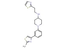 1-[3-(2-methyl-1,3-thiazol-4-yl)phenyl]-N-[2-(1,3-thiazol-2-yl)ethyl]-4-piperidinamine
