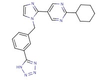 2-cyclohexyl-5-{1-[3-(1H-tetrazol-5-yl)benzyl]-1H-imidazol-2-yl}pyrimidine
