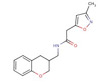 N-(3,4-dihydro-2H-chromen-3-ylmethyl)-2-(3-methylisoxazol-5-yl)acetamide