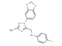 N-{[1-(1,3-benzodioxol-5-yl)-3-methyl-1H-1,2,4-triazol-5-yl]methyl}-4-fluoroaniline