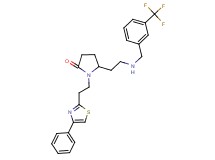 1-[2-(4-phenyl-1,3-thiazol-2-yl)ethyl]-5-(2-{[3-(trifluoromethyl)benzyl]amino}ethyl)-2-pyrrolidinone