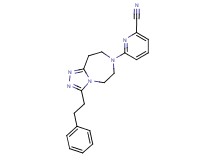 6-[3-(2-phenylethyl)-5,6,8,9-tetrahydro-7H-[1,2,4]triazolo[4,3-d][1,4]diazepin-7-yl]pyridine-2-carbonitrile