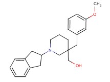 [1-(2,3-dihydro-1H-inden-2-yl)-3-(3-methoxybenzyl)-3-piperidinyl]methanol