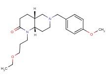 (4aR*,8aS*)-1-(3-ethoxypropyl)-6-(4-methoxybenzyl)octahydro-1,6-naphthyridin-2(1H)-one