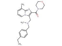 (4-ethylbenzyl)methyl{[8-methyl-2-(4-morpholinylcarbonyl)imidazo[1,2-a]pyridin-3-yl]methyl}amine