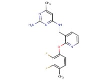 N~4~-{[2-(2,3-difluoro-4-methylphenoxy)-3-pyridinyl]methyl}-6-methyl-2,4-pyrimidinediamine
