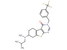7-[isobutyl(methyl)amino]-3-[3-(trifluoromethyl)benzyl]-5,6,7,8-tetrahydro[1]benzothieno[2,3-d]pyrimidin-4(3H)-one