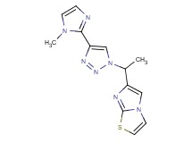 6-{1-[4-(1-methyl-1H-imidazol-2-yl)-1H-1,2,3-triazol-1-yl]ethyl}imidazo[2,1-b][1,3]thiazole