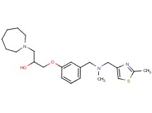 1-(1-azepanyl)-3-[3-({methyl[(2-methyl-1,3-thiazol-4-yl)methyl]amino}methyl)phenoxy]-2-propanol