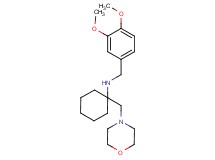 (3,4-dimethoxybenzyl)[1-(4-morpholinylmethyl)cyclohexyl]amine