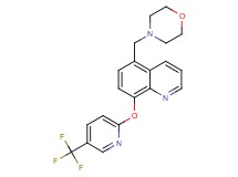5-(morpholin-4-ylmethyl)-8-{[5-(trifluoromethyl)pyridin-2-yl]oxy}quinoline