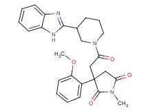 3-{2-[3-(1H-benzimidazol-2-yl)-1-piperidinyl]-2-oxoethyl}-3-(2-methoxyphenyl)-1-methyl-2,5-pyrrolidinedione