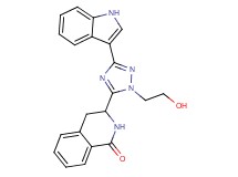 3-[1-(2-hydroxyethyl)-3-(1H-indol-3-yl)-1H-1,2,4-triazol-5-yl]-3,4-dihydroisoquinolin-1(2H)-one
