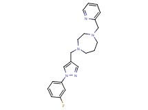 1-{[1-(3-fluorophenyl)-1H-pyrazol-4-yl]methyl}-4-(pyridin-2-ylmethyl)-1,4-diazepane
