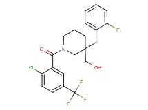 [1-[2-chloro-5-(trifluoromethyl)benzoyl]-3-(2-fluorobenzyl)-3-piperidinyl]methanol