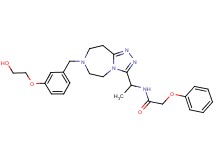 N-(1-{7-[3-(2-hydroxyethoxy)benzyl]-6,7,8,9-tetrahydro-5H-[1,2,4]triazolo[4,3-d][1,4]diazepin-3-yl}ethyl)-2-phenoxyacetamide