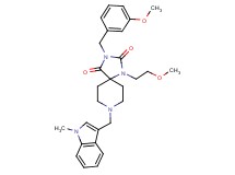 3-(3-methoxybenzyl)-1-(2-methoxyethyl)-8-[(1-methyl-1H-indol-3-yl)methyl]-1,3,8-triazaspiro[4.5]decane-2,4-dione