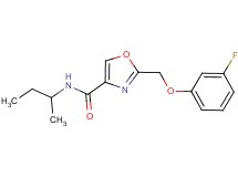 N-(sec-butyl)-2-[(3-fluorophenoxy)methyl]-1,3-oxazole-4-carboxamide