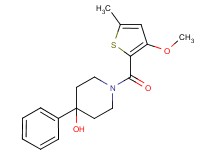 1-[(3-methoxy-5-methyl-2-thienyl)carbonyl]-4-phenylpiperidin-4-ol