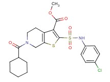 methyl 2-{[(4-chlorophenyl)amino]sulfonyl}-6-(cyclohexylcarbonyl)-4,5,6,7-tetrahydrothieno[2,3-c]pyridine-3-carboxylate