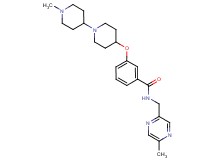 3-[(1'-methyl-1,4'-bipiperidin-4-yl)oxy]-N-[(5-methyl-2-pyrazinyl)methyl]benzamide