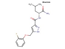 N-[(1R)-1-(aminocarbonyl)-3-methylbutyl]-5-[(2-fluorophenoxy)methyl]-1H-pyrazole-3-carboxamide