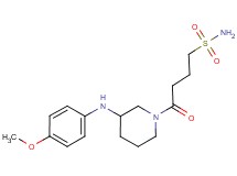 4-{3-[(4-methoxyphenyl)amino]-1-piperidinyl}-4-oxo-1-butanesulfonamide