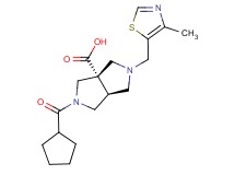 (3aS*,6aS*)-2-(cyclopentylcarbonyl)-5-[(4-methyl-1,3-thiazol-5-yl)methyl]hexahydropyrrolo[3,4-c]pyrrole-3a(1H)-carboxylic acid