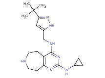 N~4~-[(3-tert-butyl-1H-pyrazol-5-yl)methyl]-N~2~-cyclopropyl-6,7,8,9-tetrahydro-5H-pyrimido[4,5-d]azepine-2,4-diamine