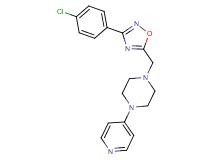 1-{[3-(4-chlorophenyl)-1,2,4-oxadiazol-5-yl]methyl}-4-(4-pyridinyl)piperazine