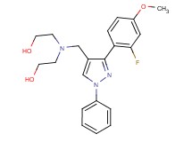 2,2'-({[3-(2-fluoro-4-methoxyphenyl)-1-phenyl-1H-pyrazol-4-yl]methyl}imino)diethanol
