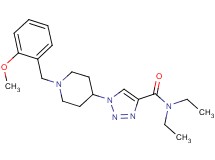 N,N-diethyl-1-[1-(2-methoxybenzyl)-4-piperidinyl]-1H-1,2,3-triazole-4-carboxamide