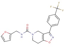 N-(2-furylmethyl)-3-[4-(trifluoromethyl)phenyl]-6,7-dihydroisoxazolo[4,5-c]pyridine-5(4H)-carboxamide