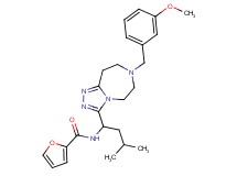 N-{1-[7-(3-methoxybenzyl)-6,7,8,9-tetrahydro-5H-[1,2,4]triazolo[4,3-d][1,4]diazepin-3-yl]-3-methylbutyl}-2-furamide